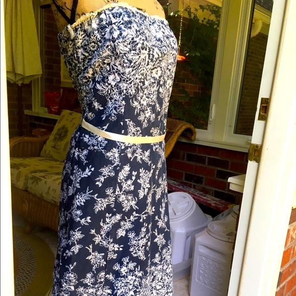 Strapless navy dress - Picture 8 of 8